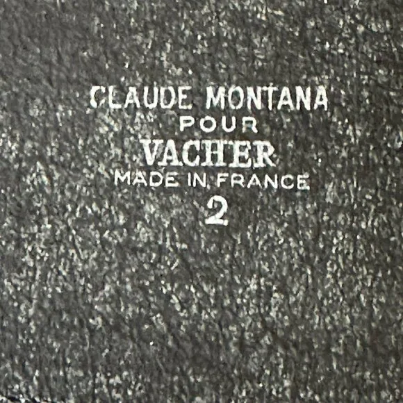 Flawless Claude Montana Black Leather Notched Belt - Picture 8 of 8